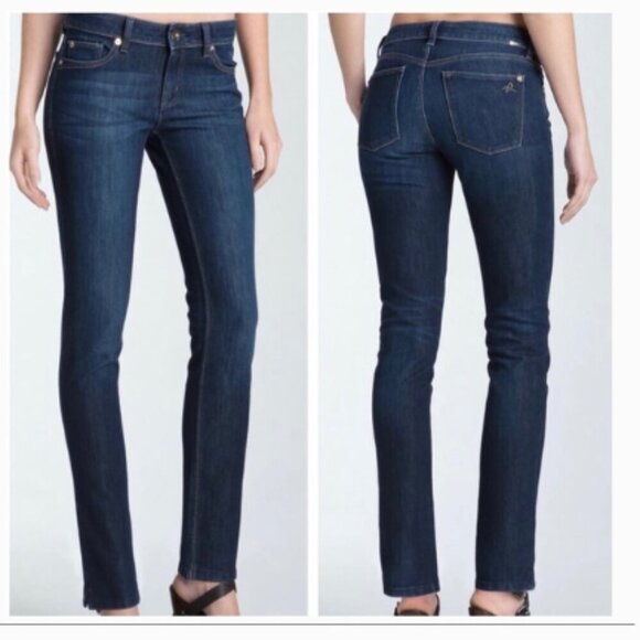 DL1961 Blue Angel Mid Rise Skinny Ankle Park 360 Comfort Stretch Denim Jeans 27 - Picture 1 of 8